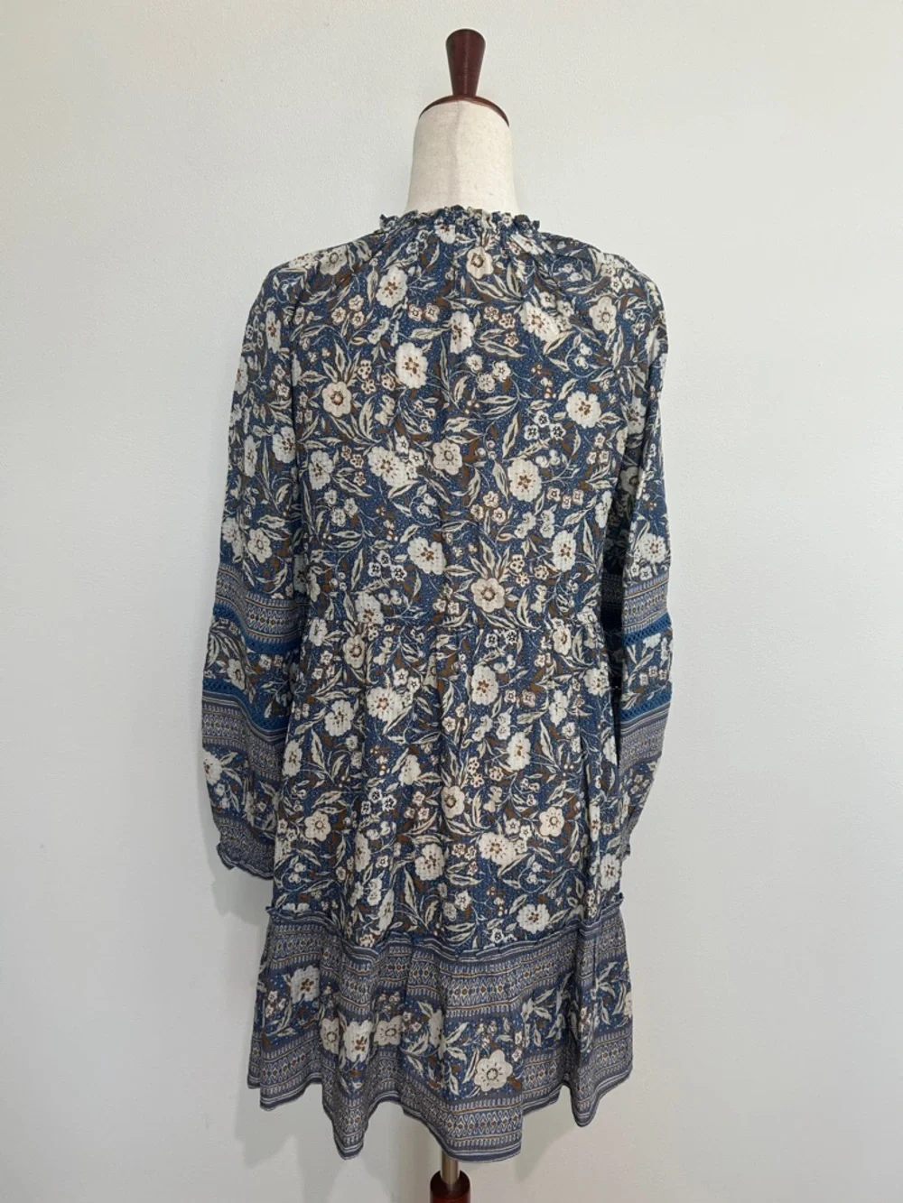 VERONICA BEARD‎ Danica Steel Blue Floral Mini Dress Size Small NWOT